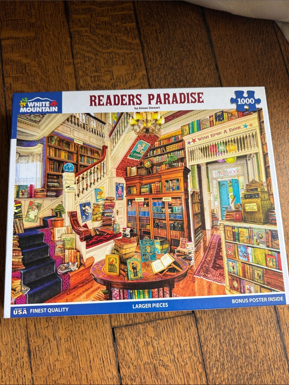 White Mountain Readers Paradise 1000-Piece Jigsaw Puzzle - Colorful